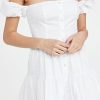 Casual Dresses * | Discount Staud Mini Elio Dress White