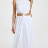 Casual Dresses * | Deals Faithfull The Brand Zeta Midi Dress White