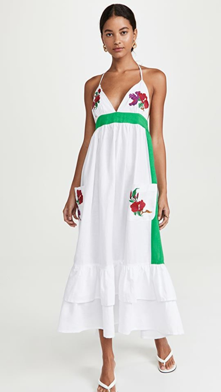 Casual Dresses * | Brand New Fanm Mon Halter Dress White