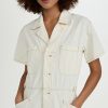 Rompers * | Coupon Pistola Denim Parker Field Suit Romper Ecru