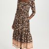 Casual Dresses * | Best Pirce O.P.T Willow Dress Brown Floral