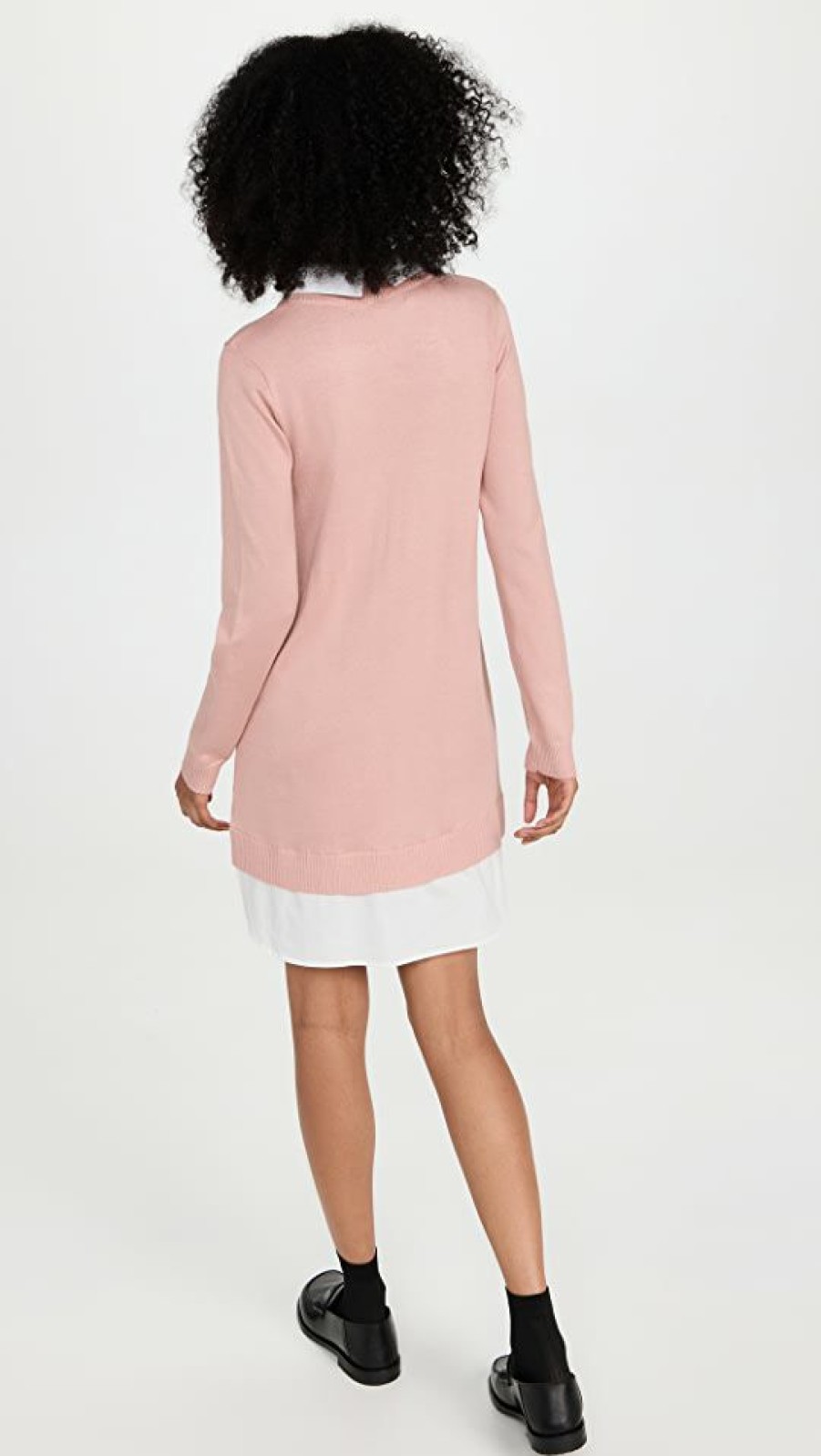 Casual Dresses * | Best Reviews Of English Factory Combo Shirtdress Dusty Pink