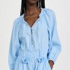 Rompers * | Coupon Tanya Taylor Vanna Romper Horizon Blue