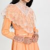 Casual Dresses * | Brand New House Of Aama Southern Girl Victorian Dress Peach