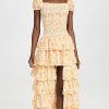 Casual Dresses * | Deals Caroline Constas Malta Gown Yellow Toile