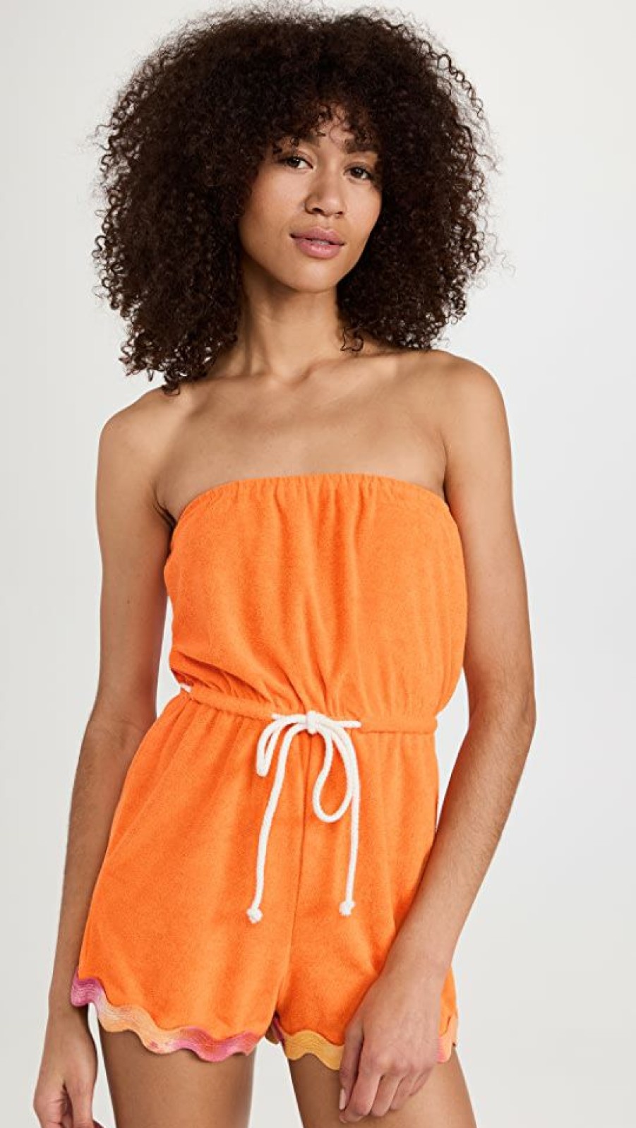 Rompers * | Best Pirce Sundress Anoushka Romper Terry Orange