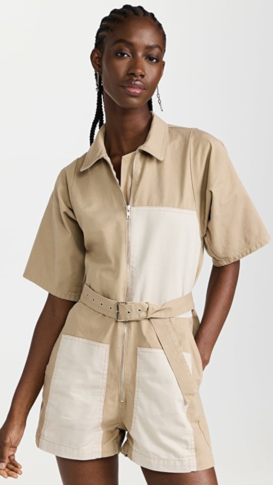 Rompers * | New Rachel Comey Handy Shortsuit Romper Sand