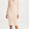 Casual Dresses * | Best Reviews Of Monrow Sweater Polo Dress Off White