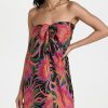 Casual Dresses * | Deals Raquel Allegra Draped Tie Dress Fantasy Flowers